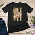 thumbnail image 1 of Kiraa Tee With Football Us Flag Distress American Flag 4Th Of July Unisex T-Shirt, 1 of 5