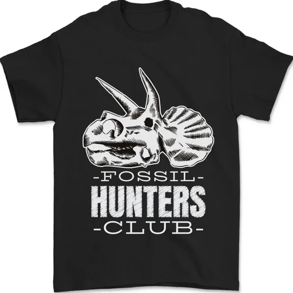 Kiraa Tee With Fossil Hunters Club Palaeontologist Dinosaurs Mens S-5Xl T-Shirt