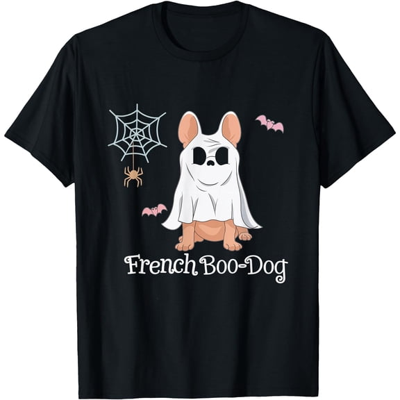 Kiraa Tee With French Boo-Dog Halowen Dog French Unisex S-5Xl T-Shirt