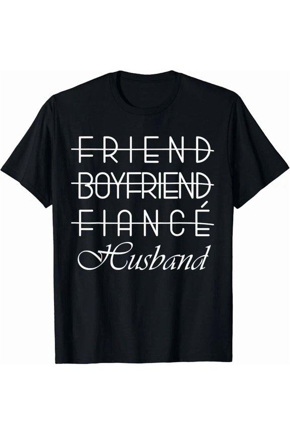 Tee With Friend, Boyfriend, Fiance, Husband Groom Wedding Gift Tee Unisex T-Shirt