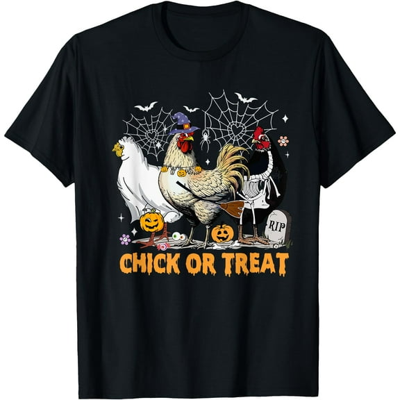 Kiraa Tee With Funny Chicken Halowen Spooky Season Chickens Witch Unisex S-5Xl T-Shirt