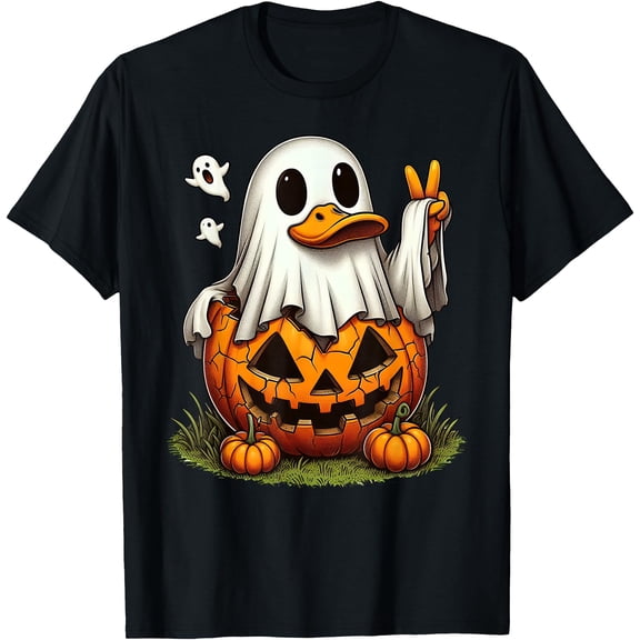 Kiraa Tee With Funny Duck Boo Halowen Ghosts Mens Unisex S-5Xl T-Shirt