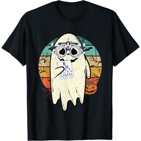 Kiraa Tee With Funny Ghost Ophthalmic Tech Halowen Ghost Outfit S Unisex S-5Xl T-Shirt