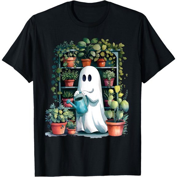 Kiraa Tee With Funny Ghost Plants Spooky Season Halowen Unisex S-5Xl T-Shirt