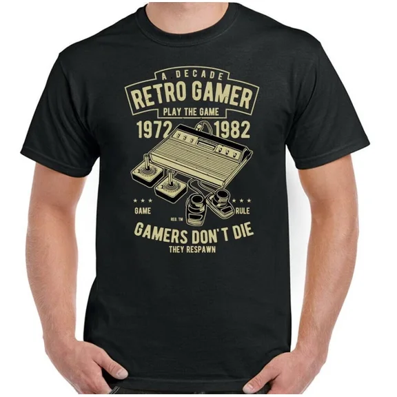 Kiraa Tee With Gamer T-Shirt Gaming Zx Spectrum Commodore 64 Retro Mens Womens Top