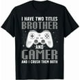 thumbnail image 1 of Kiraa Tee With Gaming Design For Brother Gamer Boys Gaming Lover Gift Unisex T-Shirt, 1 of 2