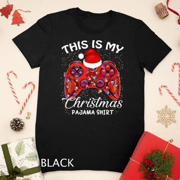 Kiraa Tee With Gaming Family Matching Christmas Group Funny Gamer Pajama T-Shirt Unisex T-Shirt