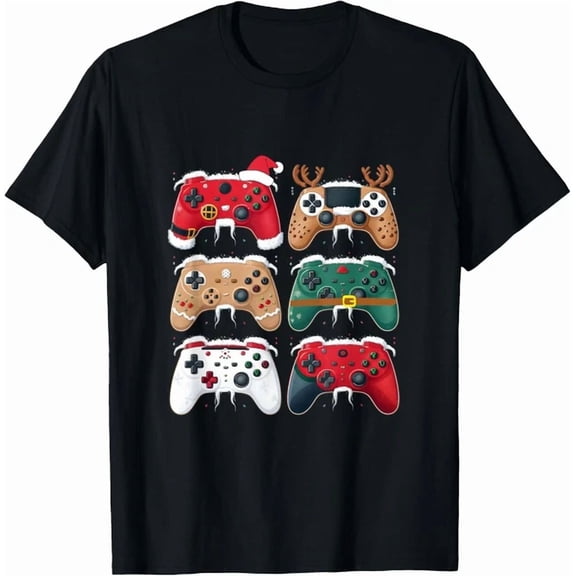 Kiraa Tee With Gaming Video Game Controller Boys Men Gamer Tee Gift Unisex T-Shirt