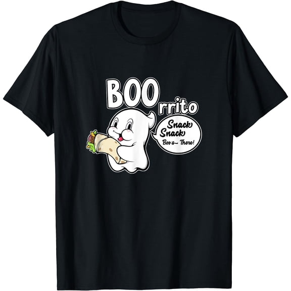 Kiraa Tee With Ghost Burrito Mexican Food Cute Halowen Ghost Boorritto Unisex S-5Xl T-Shirt