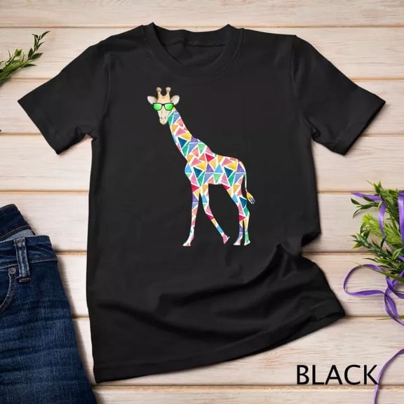 Kiraa Tee With Giraffe T Shirt Giraffe Print Shirt Gift Art Unisex S-5Xl T-Shirt