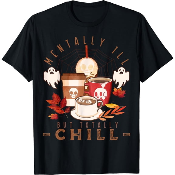 Kiraa Tee With Halowen Coffee Gothic Skeleton Coffee Lovers