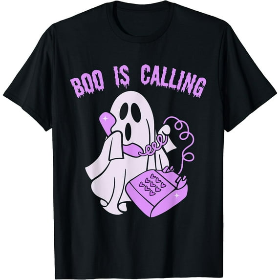 Kiraa Tee With Halowen Ghost Boo Is Calling Hey Boo Funny Spooky Season Unisex S-5Xl T-Shirt