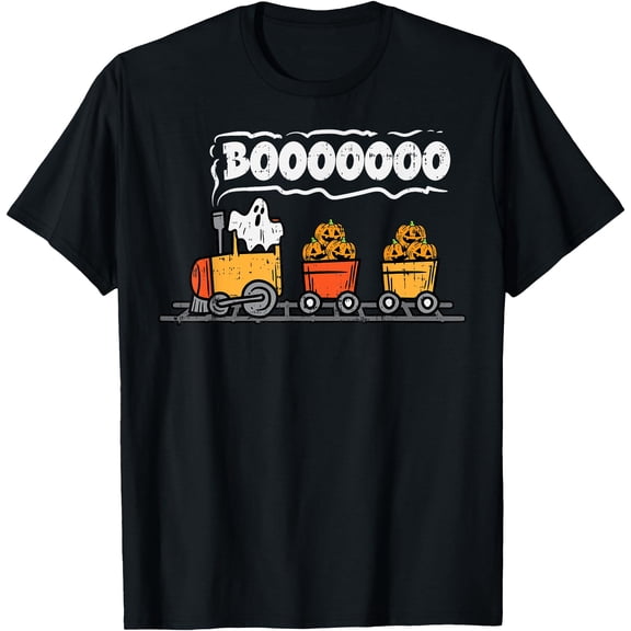 Kiraa Tee With Halowen Train Ghost Boo Toddler Unisex S-5Xl T-Shirt