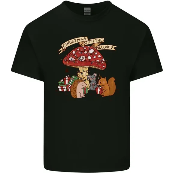 Kiraa Tee With Hedgehog Toadstool Mouse Mens Womens S-5Xl T-Shirt