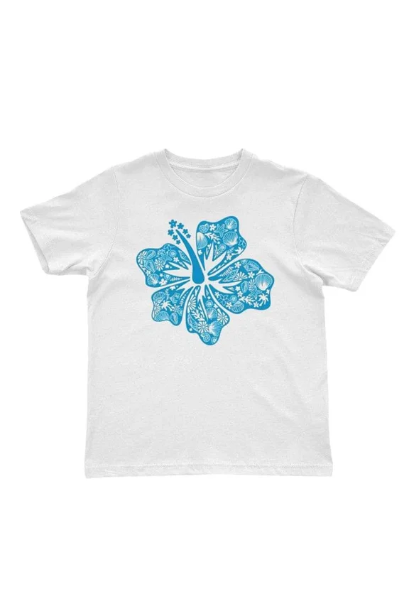 Tee With Hibiscus Christian Shirt, Preppy Words On Back Bible Verse Beach T-Shirt Birthday Gifts; For Men & Women