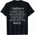 thumbnail image 1 of Kiraa Tee With I Before E Except When Keith Weird Grammar Gift Unisex T-Shirt, 1 of 2
