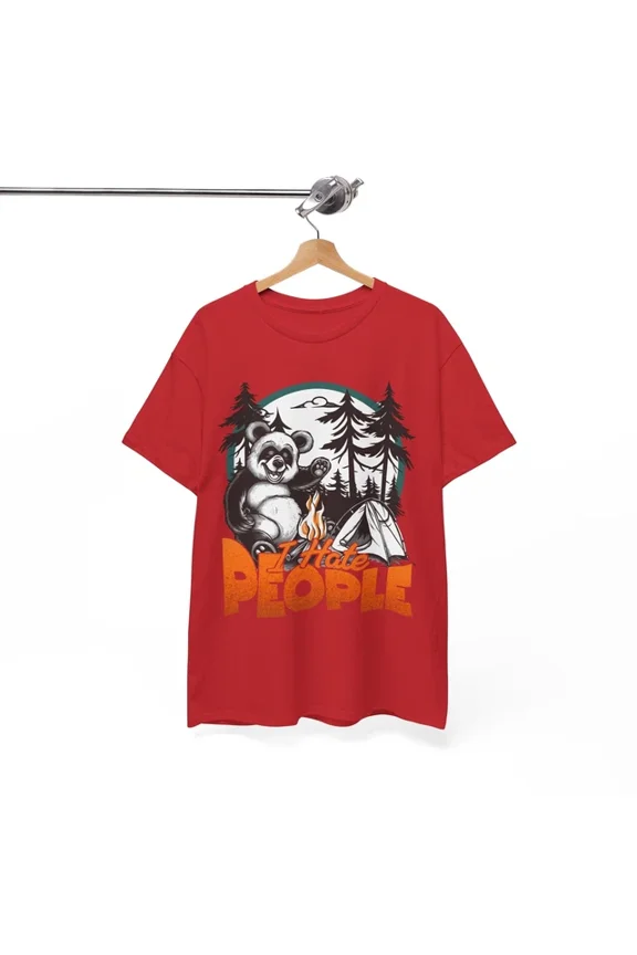 Tee With I Hate People T-Shirt S-5Xl - Casual & Fun Tee For Everyday Wear Birthday Gifts; For Men & Women