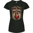 thumbnail image 1 of Kiraa Tee With I Know It’S Only Rock ’N’ Roll Music Guitar Womens Womens Petite Cut T-Shirt, 1 of 5
