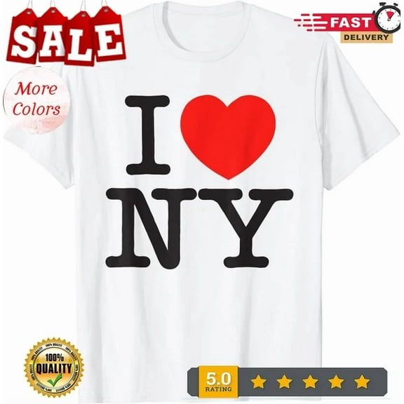 Kiraa Tee With I Love Ny Love New York Heart Love Ny New York Unisex T-Shirt Birthday Gifts; For Men & Women