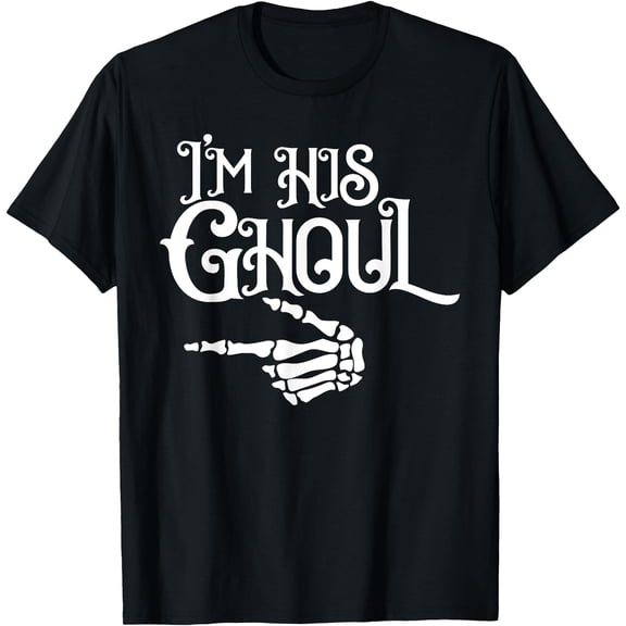 Kiraa Tee With I'M Her Boo Im His Ghoul Spooky Ghost Halowen Couple Unisex S-5Xl T-Shirt