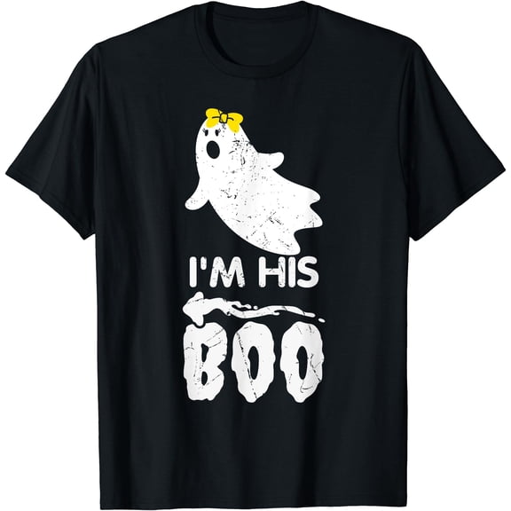 Kiraa Tee With I'M His Boo Halowen Ghost Couple For Her Cute Unisex S-5Xl T-Shirt