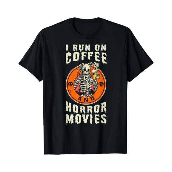 Kiraa Tee With I Run On Coffee And Horror Movies