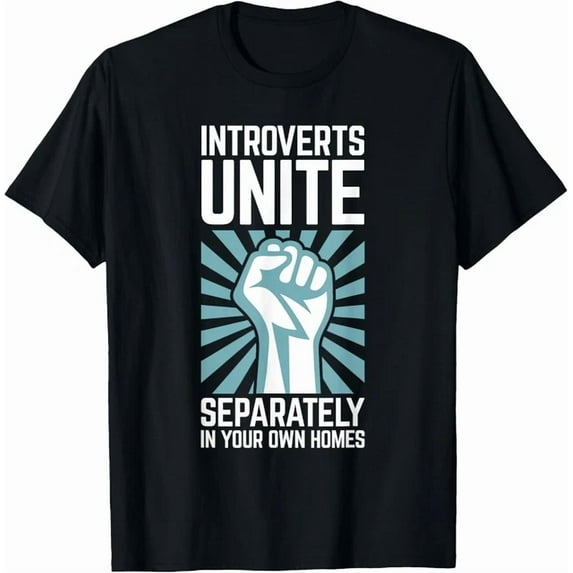 Kiraa Tee With Introverts Unite Separately In Your Own Homes Shirts Gift Unisex T-Shirt