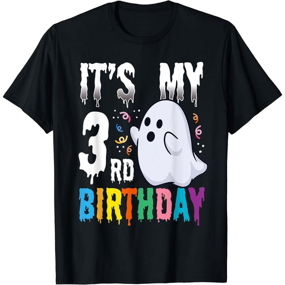 Kiraa Tee With It'S My 3Rd Birthday – Halowen Spooky Season B-Day Lover Unisex S-5Xl T-Shirt