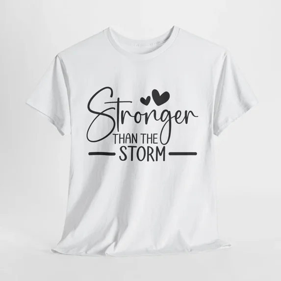 Kiraa Tee With Jesus Take The Wheel T-Shirt S-5Xl | Stronger Than The Storm Shirt | Faith-Based Shirt Birthday Gifts; For Men & Women