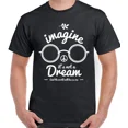 thumbnail image 1 of Kiraa Tee With John Lennon T-Shirt Imagine It'S Not A Dream Mens Womens Peace Love, 1 of 5