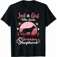 thumbnail image 1 of Kiraa Tee With Just A Girl Who Loves German Shepherd Dog Gift Unisex T-Shirt, 1 of 2