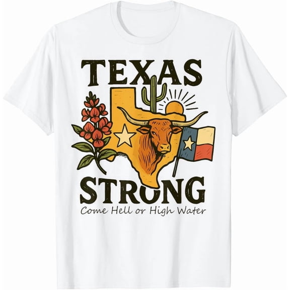 Kiraa Tee With Kerrville Strong Kerr County Strong Texas Strong Support T-Shirt Birthday Gifts; For Men & Women