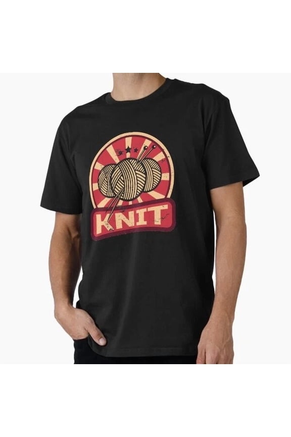 Tee With Knitting Propaganda T-Shirt S-5Xl