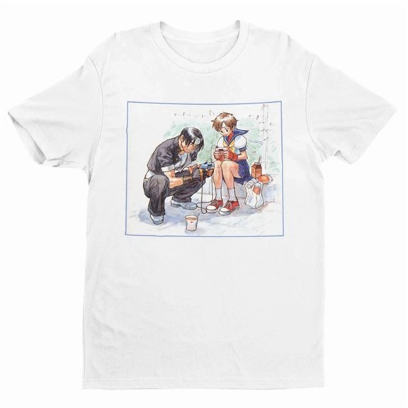 Kiraa Tee With Kyo & Sakura Playing Unisex S-5Xl T-Shirt | Gifts For Him, Her, Street Fighter Birthday Gifts; For Men & Women