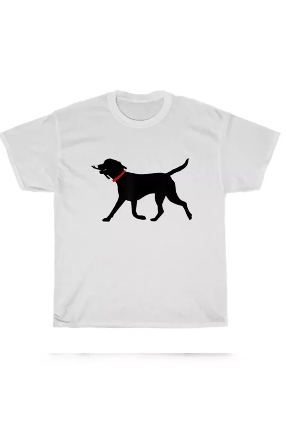 Tee With Labrador Retriever Play Fetch Black Lab Dog Puppy Lover T-Shirt Unisex Tee Gift Birthday Gifts; For Men & Women