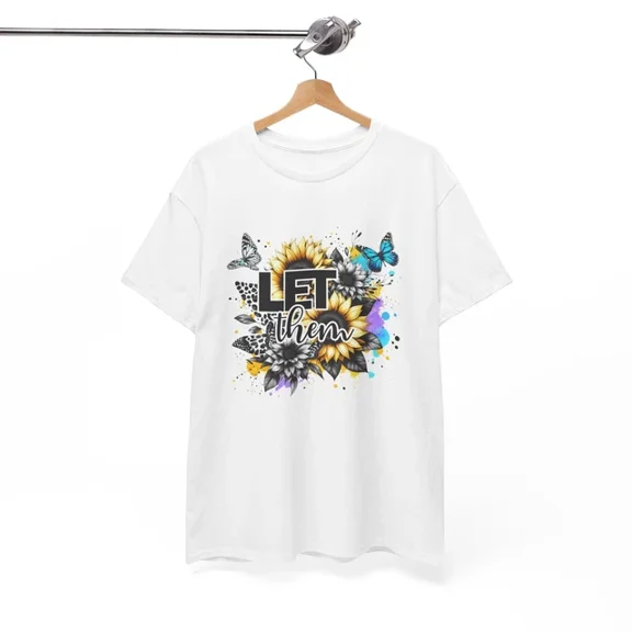 Kiraa Tee With Let Them Flower T-Shirt S-5Xl - Edgy Flower Tee For Alternative Fashion Birthday Gifts; For Men & Women