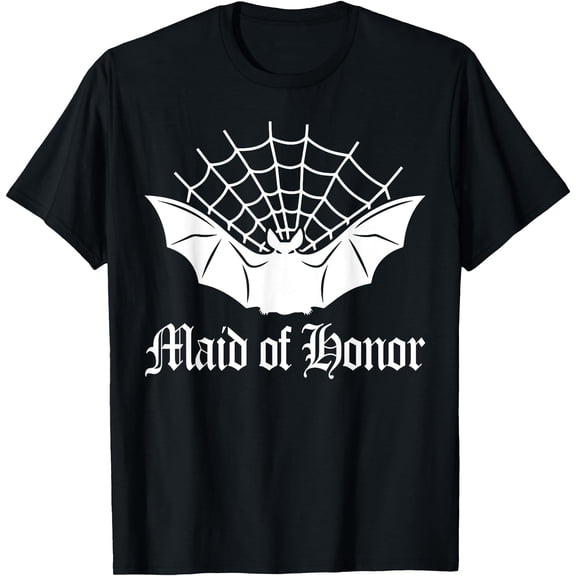 Kiraa Tee With Maid Of Honor Gothic Bat Bachelorette Bach Party Unisex S-5Xl T-Shirt