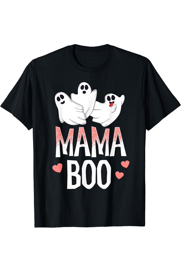 Tee With Mama Boo Halowen Ghost Mom Mother Outfit Unisex S-5Xl T-Shirt