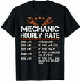 thumbnail image 1 of Kiraa Tee With Mechanic Hourly Rate Auto Repair Mechanic Labor Rates Gift Unisex T-Shirt, 1 of 2