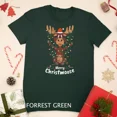 thumbnail image 1 of Kiraa Tee With Merry Christmoose Christmas Moose Xmas Tree Lights Gift Unisex T-Shirt, 1 of 5