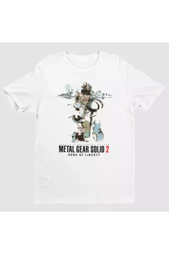 Tee With Metal Gear Solid 2 Son Of Liberty Key Art Unisex S-5Xl T Shirt | V1 Birthday Gifts; For Men & Women