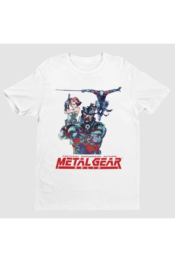 Tee With Metal Gear Solid: Tactical Espionage Action Key Art Unisex S-5Xl T Shirt Birthday Gifts; For Men & Women