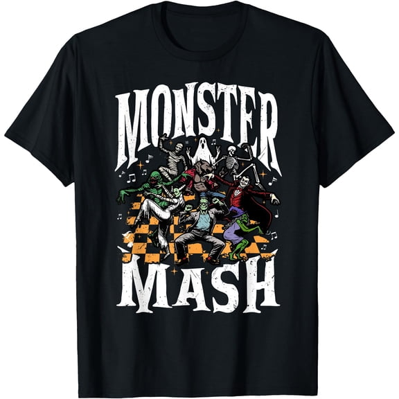 Kiraa Tee With Monster Mash Funny Halowen Spooky Season Unisex S-5Xl T-Shirt