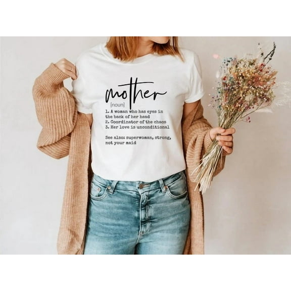 Kiraa Tee With Mother Definition T-Shirt, Supermom Shirt, Chaos Coordinator Mom, Mother'S Da... Birthday Gifts; For Men & Women