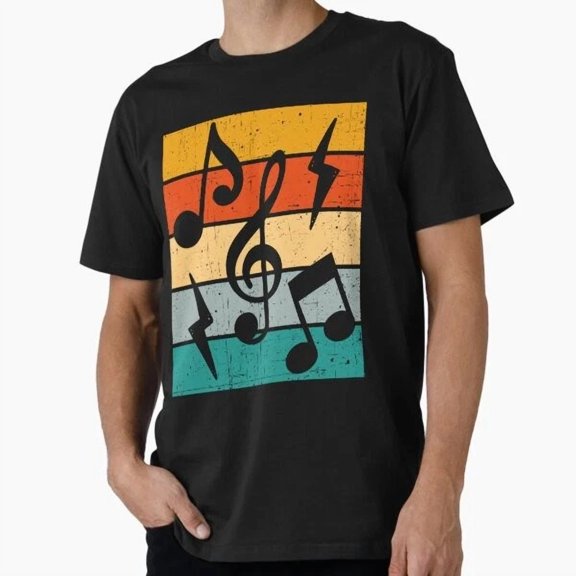 Kiraa Tee With Music Notes T-Shirt S-5Xl