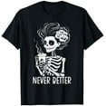thumbnail image 1 of Kiraa Tee With Never Better Skeleton Coffee Halowen Party, 1 of 2