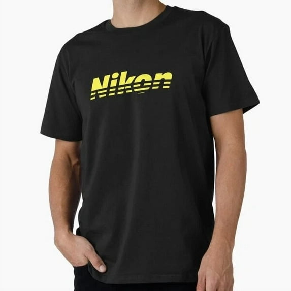Kiraa Tee With Nikon Yellow Logo T-Shirt S-5Xl