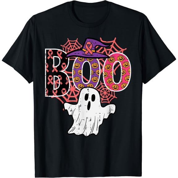 Kiraa Tee With Pink Boo Spider Web Ghost Halowen Unisex S-5Xl T-Shirt