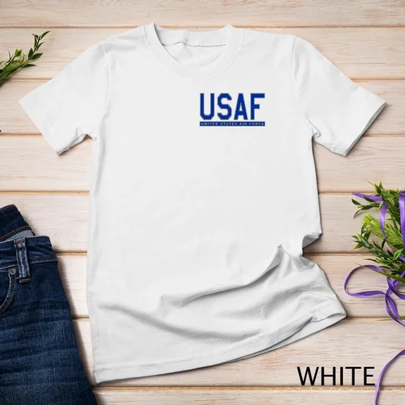 Kiraa Tee With Pocket Usaf Us United States Air Force Unisex S-5Xl T-Shirt Birthday Gifts; For Men & Women