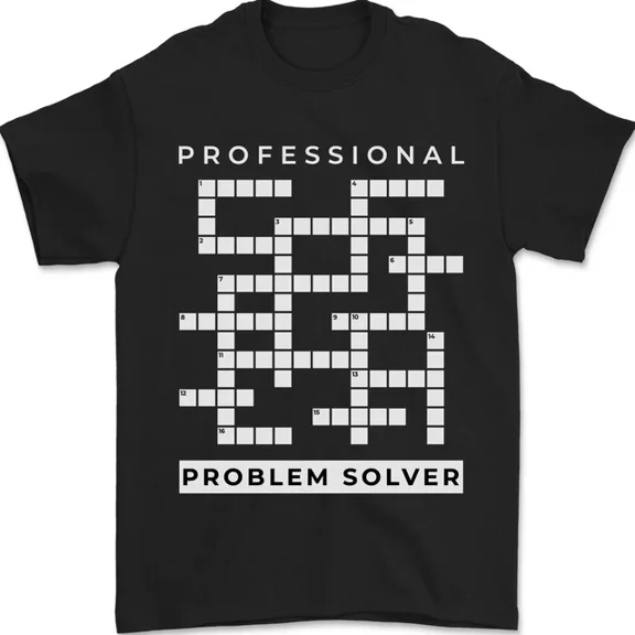 Kiraa Tee With Professional Problem Solver Crossword Nerd Mens S-5Xl T-Shirt